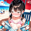 ビーチで露出撮影 6枚目