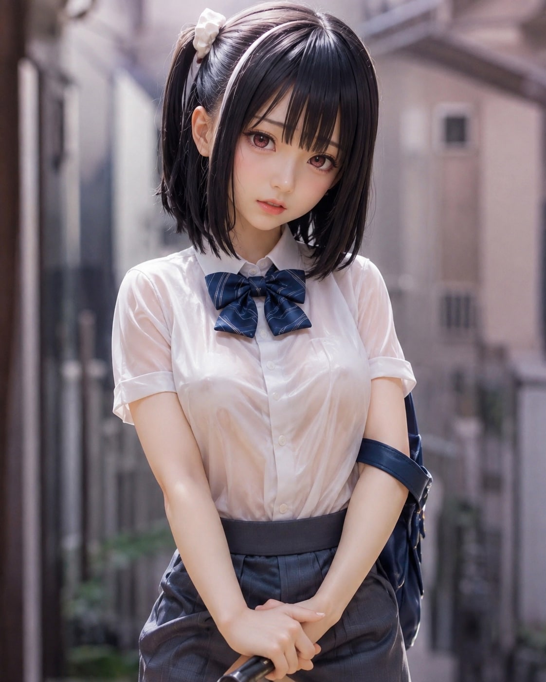 すけすけセーラー服
