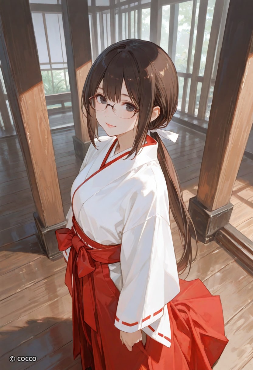 巫女（学生バイト） | の人気AIイラスト・グラビア