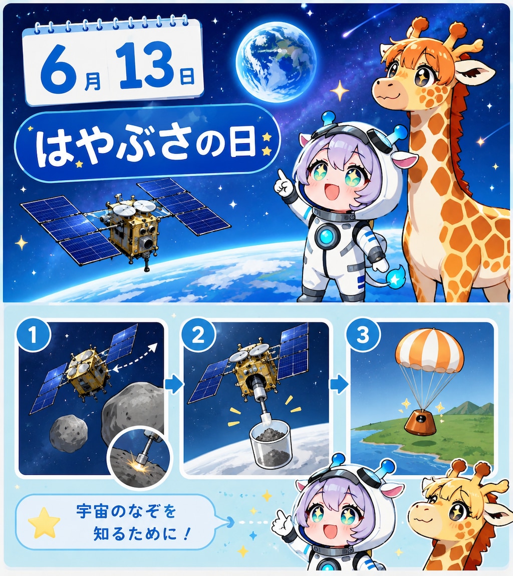 宇宙の浪漫とキリン着ぐるみちび子ちゃん
