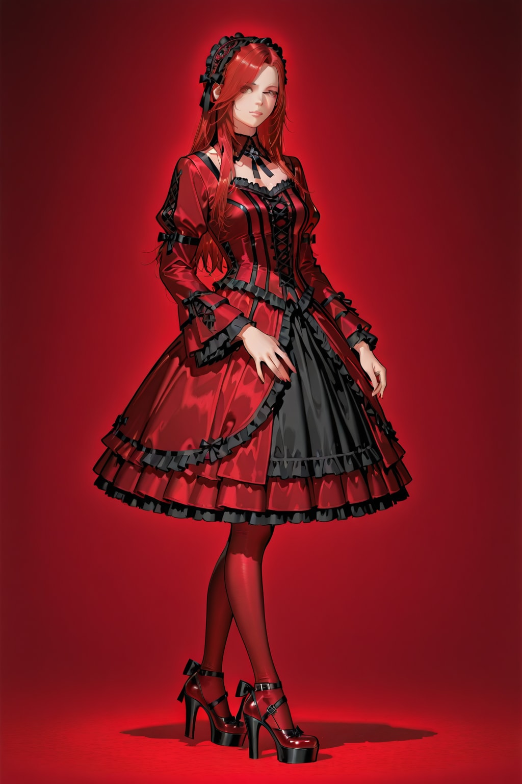 赤 | の人気AIイラスト・グラビア