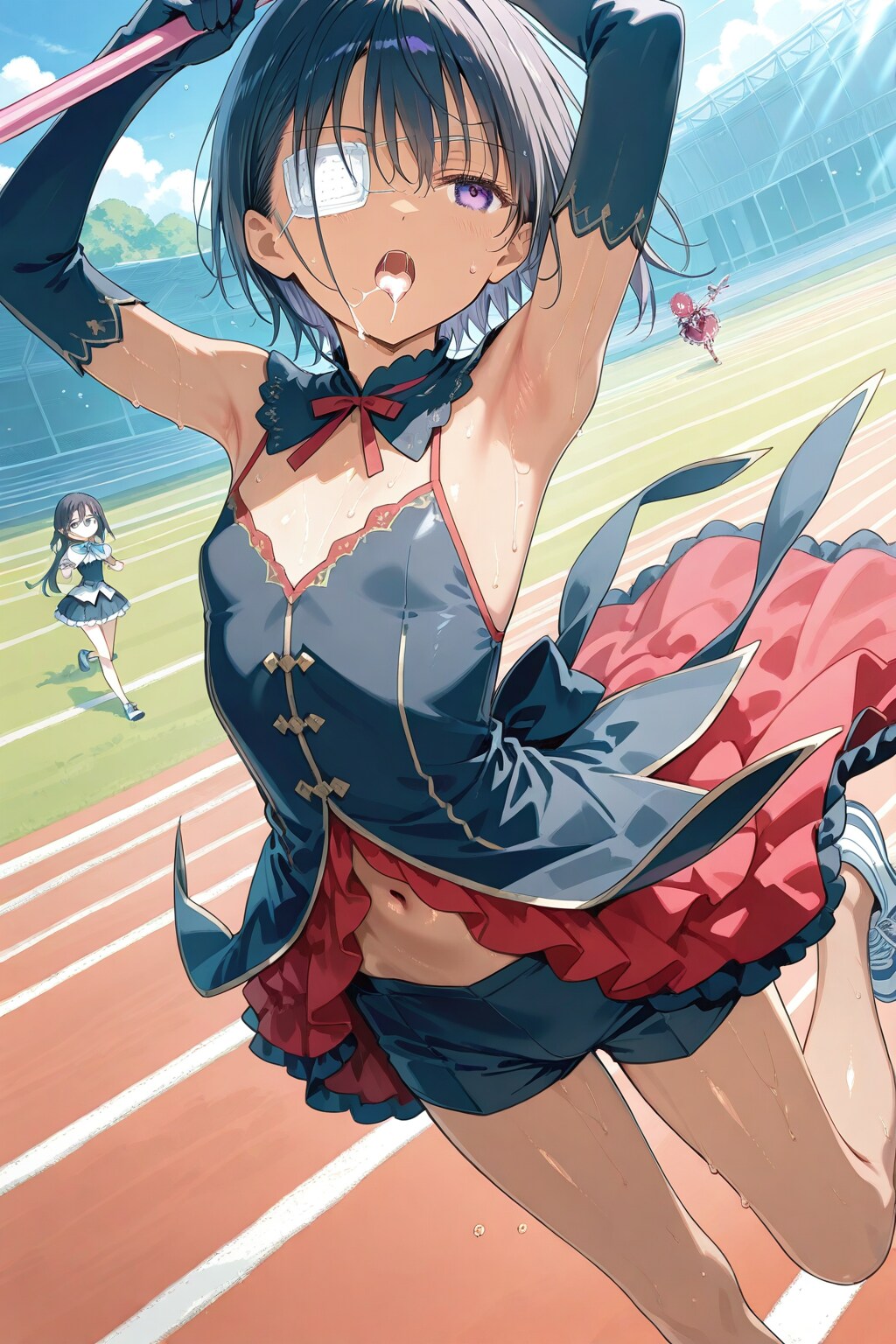 陸上部の眼帯女子が魔法少女に