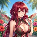 ハチドリ擬人化(クロシェ編みモノキニとか) 12枚目