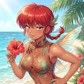 ハチドリ擬人化(クロシェ編みモノキニとか) 11枚目