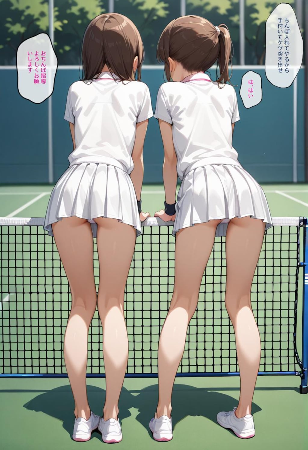 【ワンオペ】テニス部JK、コートで顧問の性指導を受ける