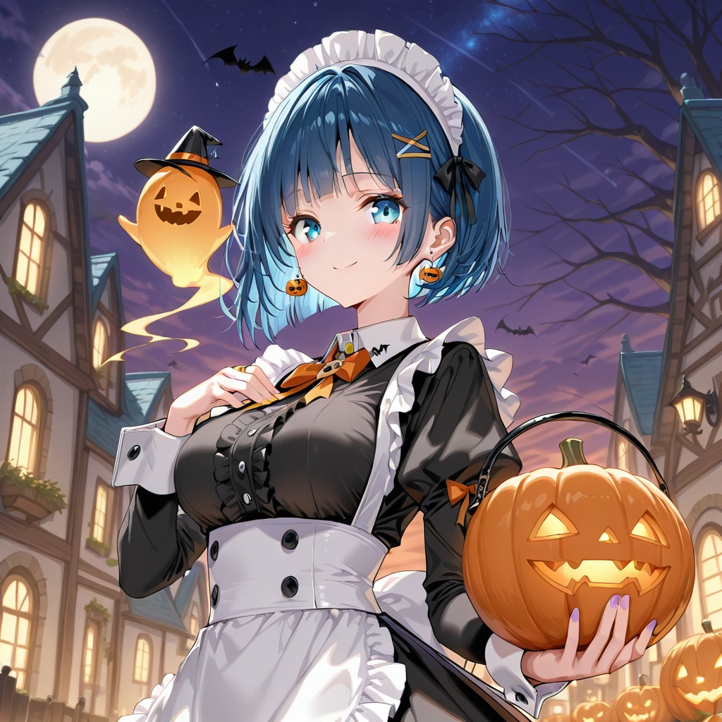 ハロウィンのお菓子を配るあいちゃんや　弾