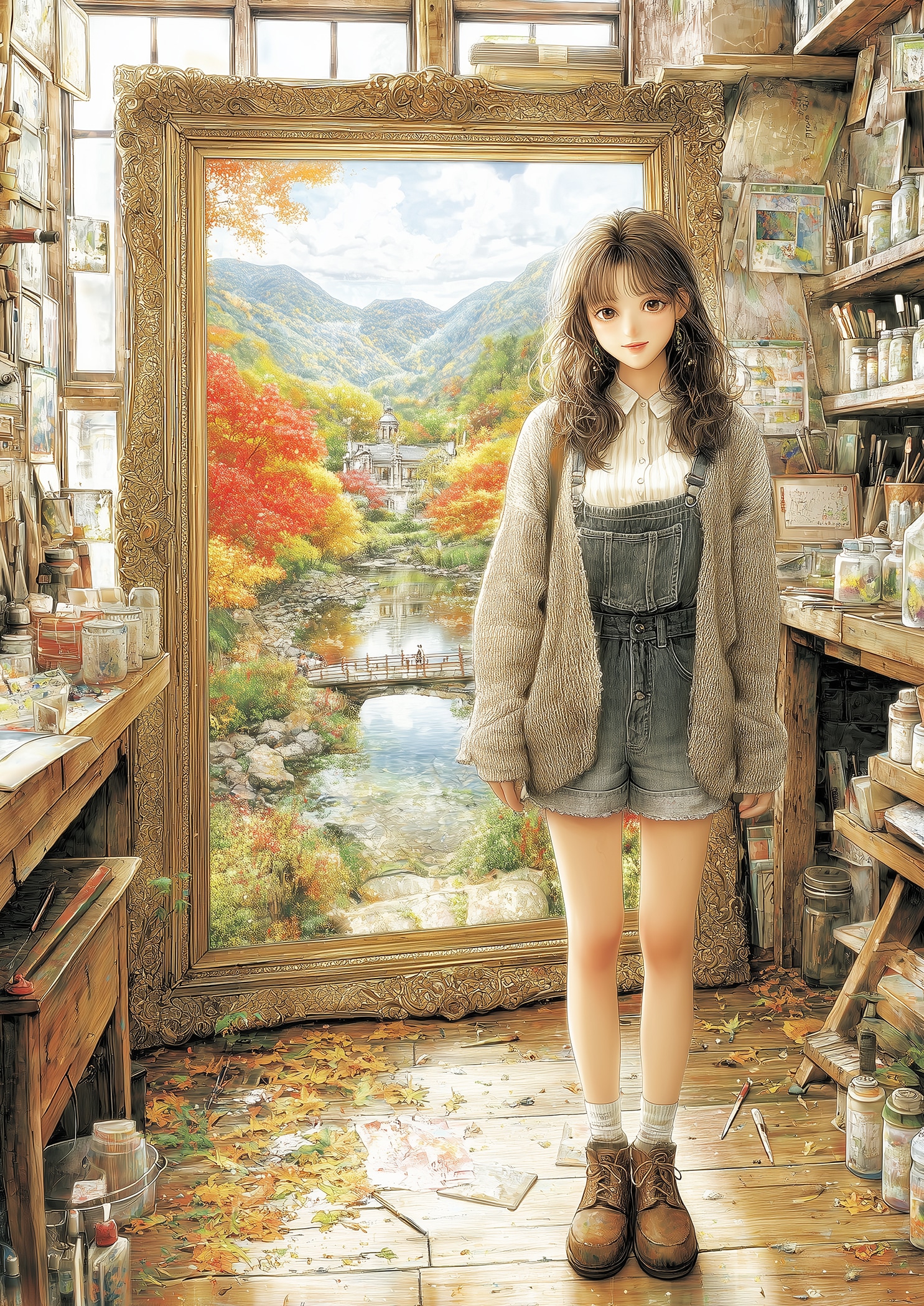 秋色のアトリエ | の人気AIイラスト・グラビア