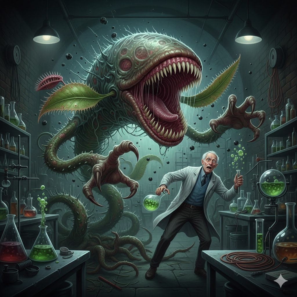 食虫植物が怪物化