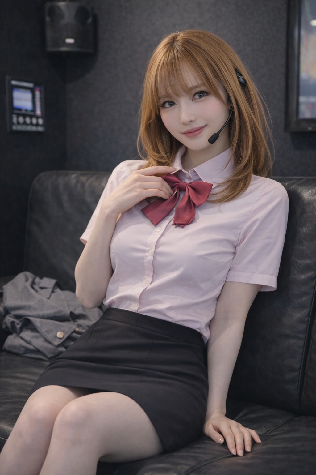 カラオケ店の店員さん(個室)