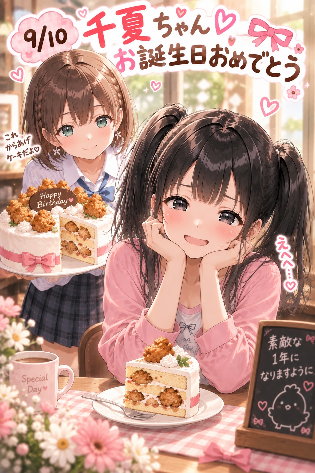 千夏ちゃんお誕生日おめでとう🎉 | の人気AIイラスト・グラビア