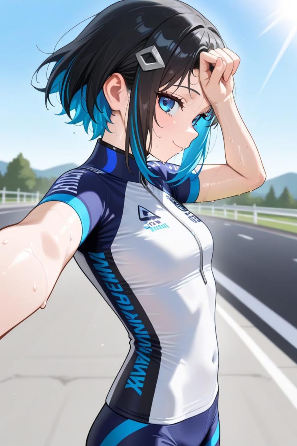 曲がりくねった道の先に