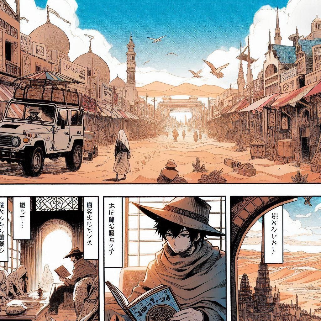 漫画　シルクロード旅行記