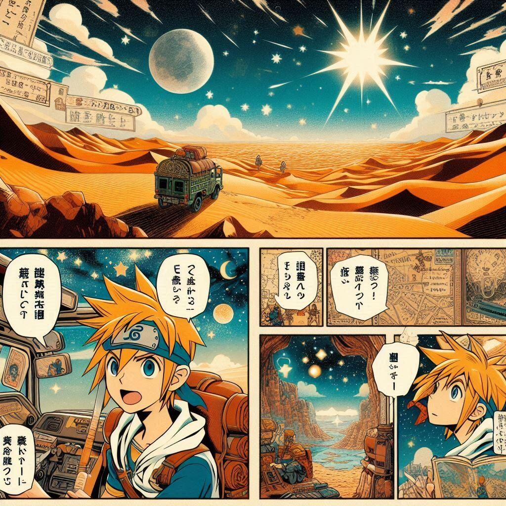 漫画　シルクロード旅行記