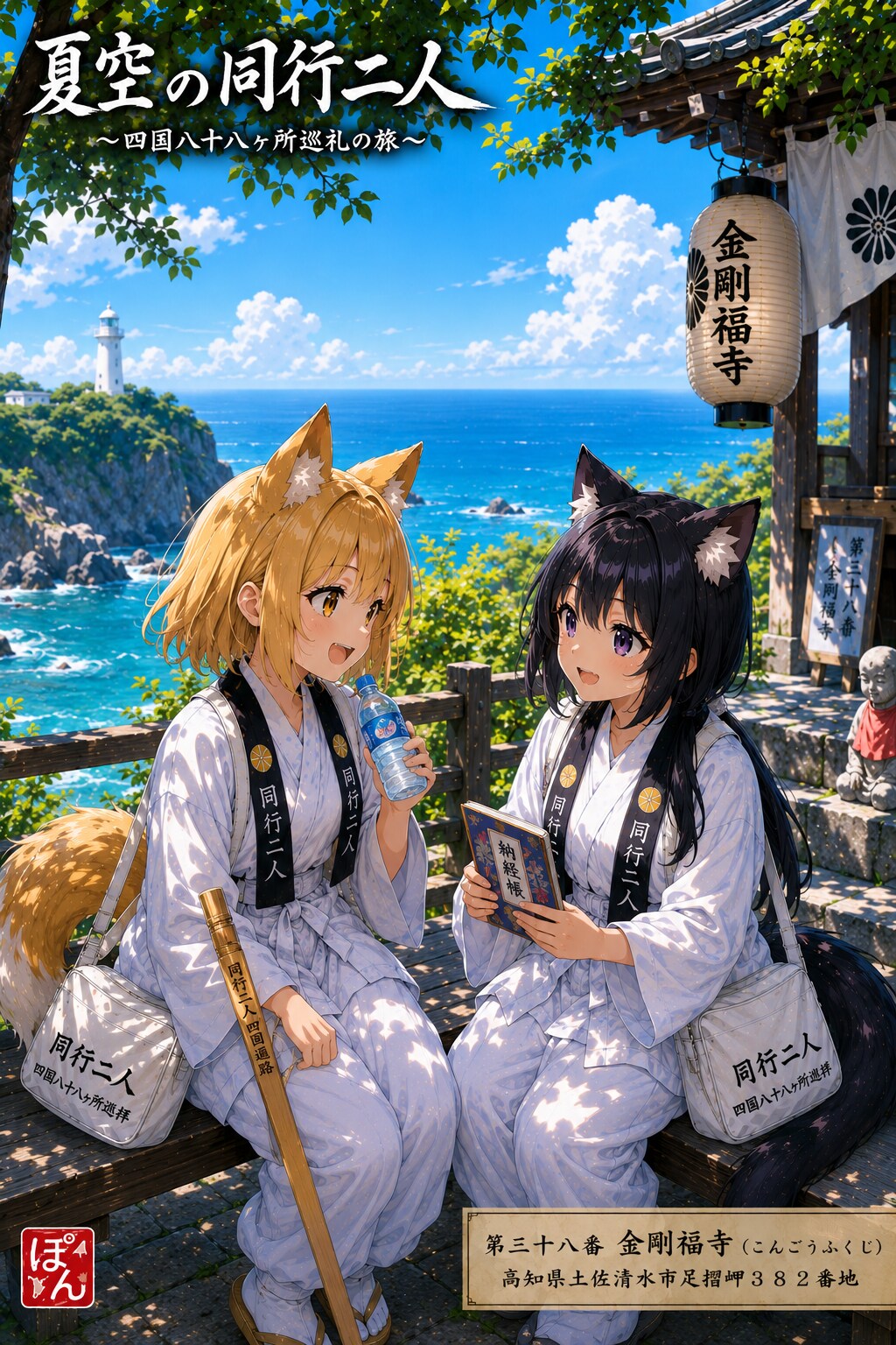 夏空の同行二人