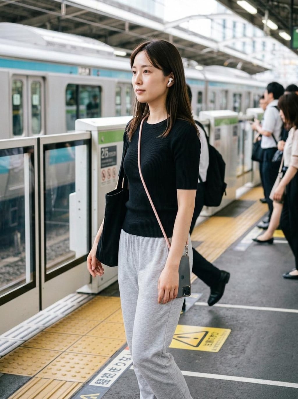 朝見かけた人