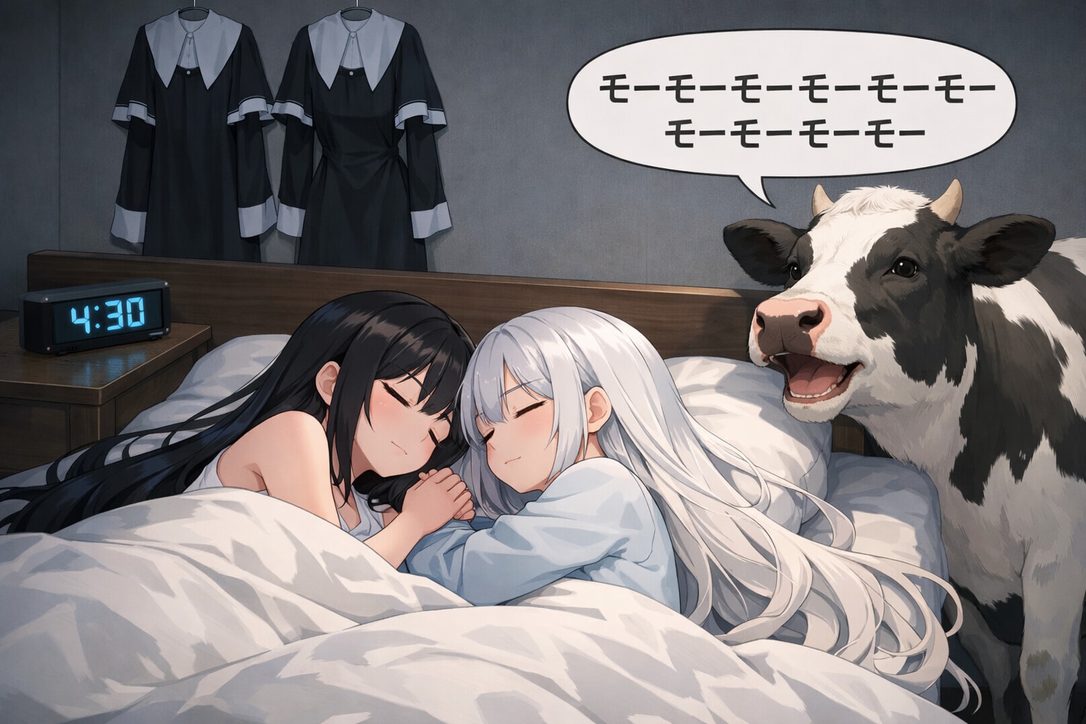 モーニングコール🐄(04/13) | の人気AIイラスト・グラビア