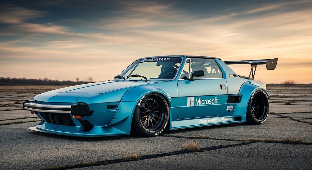 マイクロソフトフィアットクーペのドリ車