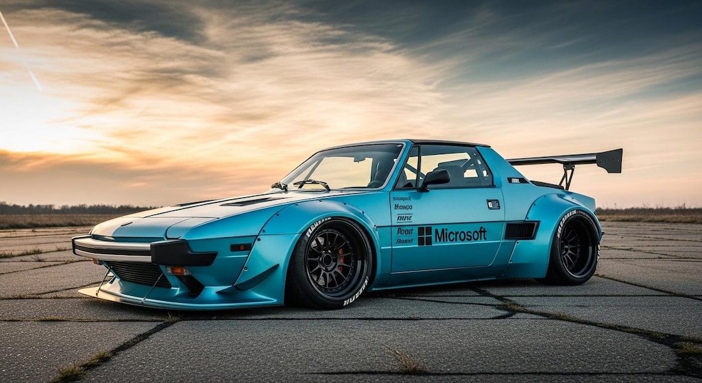 マイクロソフトフィアットクーペのドリ車