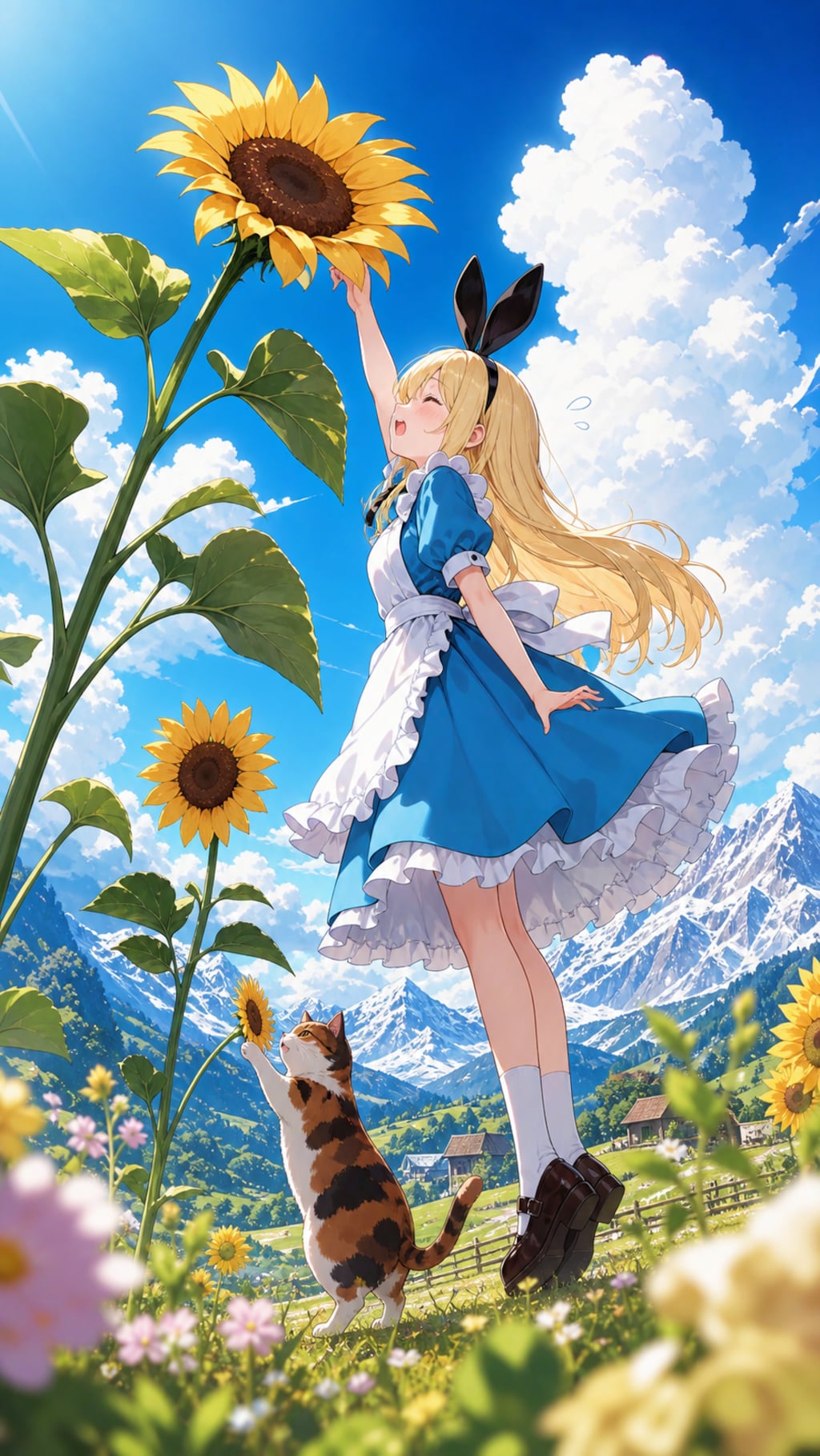 ひまわりとアリスちゃん