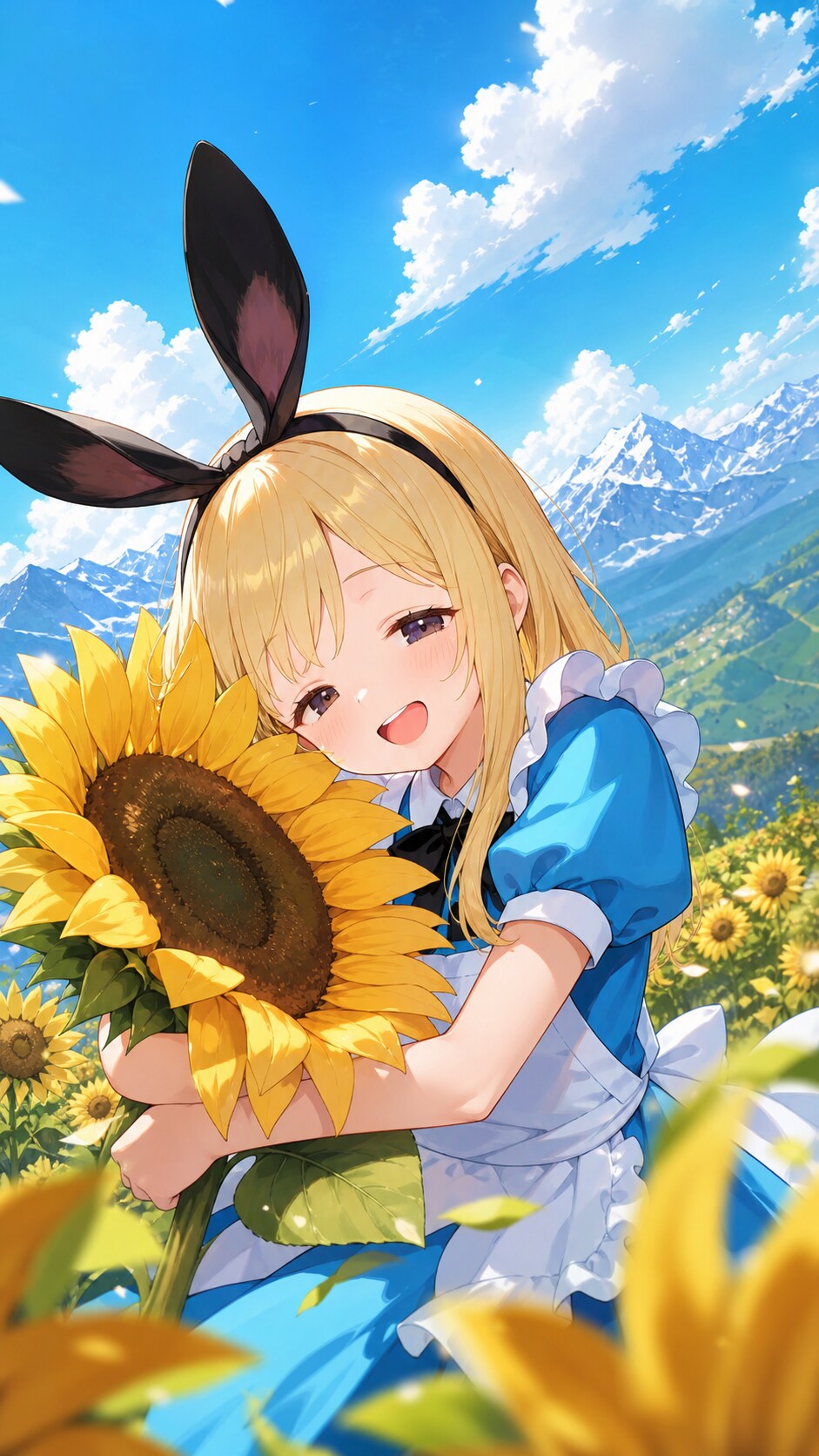 ひまわりとアリスちゃん | の人気AIイラスト・グラビア