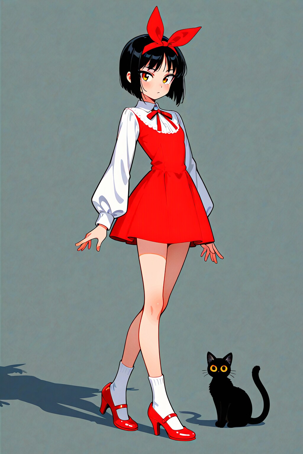 子どものころ、とあるアニメで見た猫目の妖怪女子