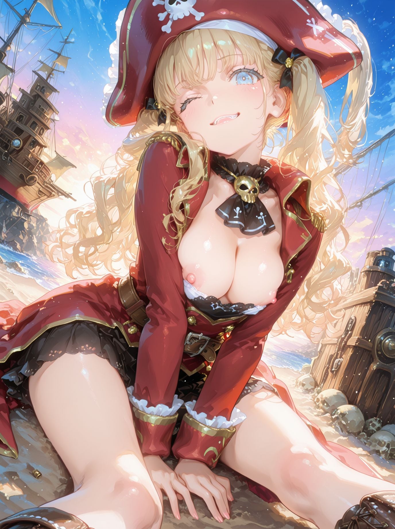 パイレーツ娘をお持ち帰り