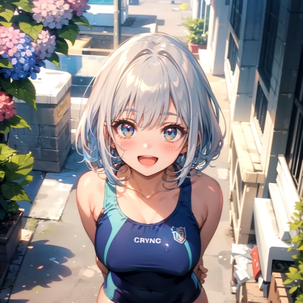 競泳水着　梅雨