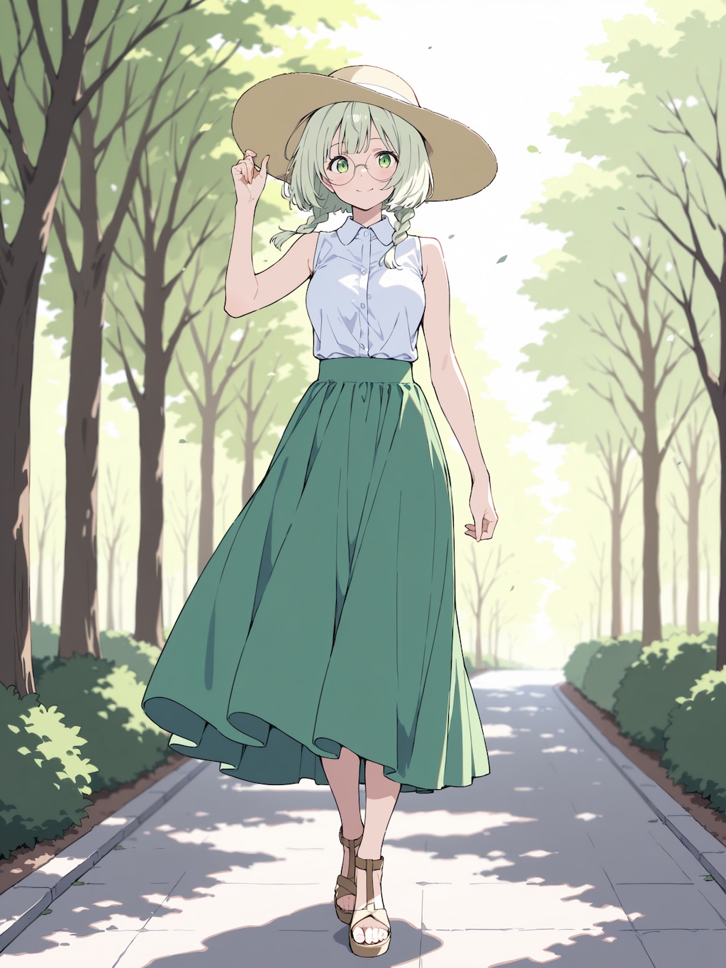 お散歩、香織ちゃん