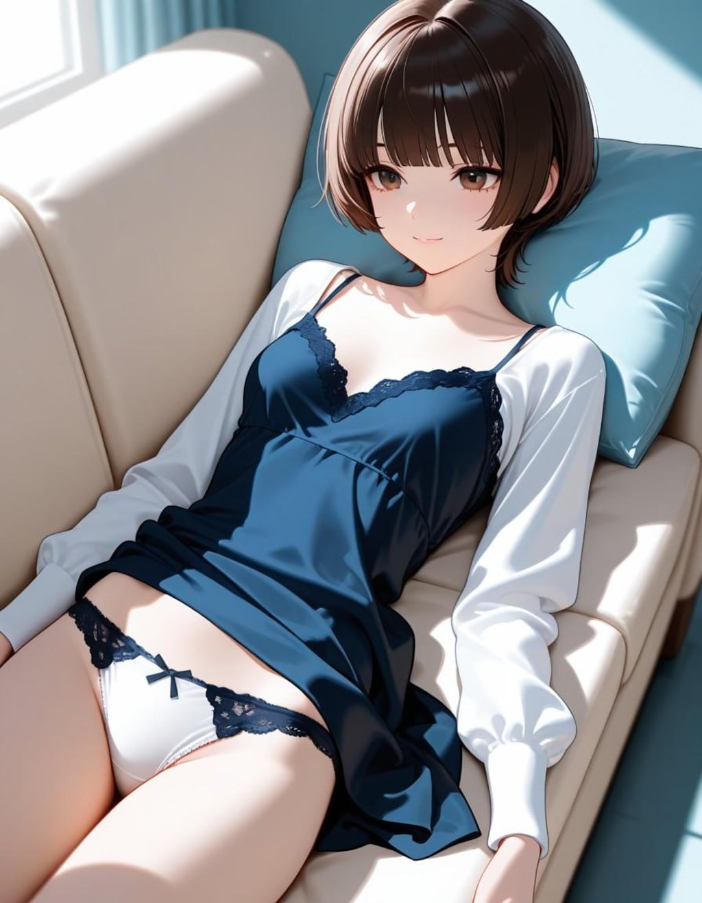 パンツ丸出しお姉さん