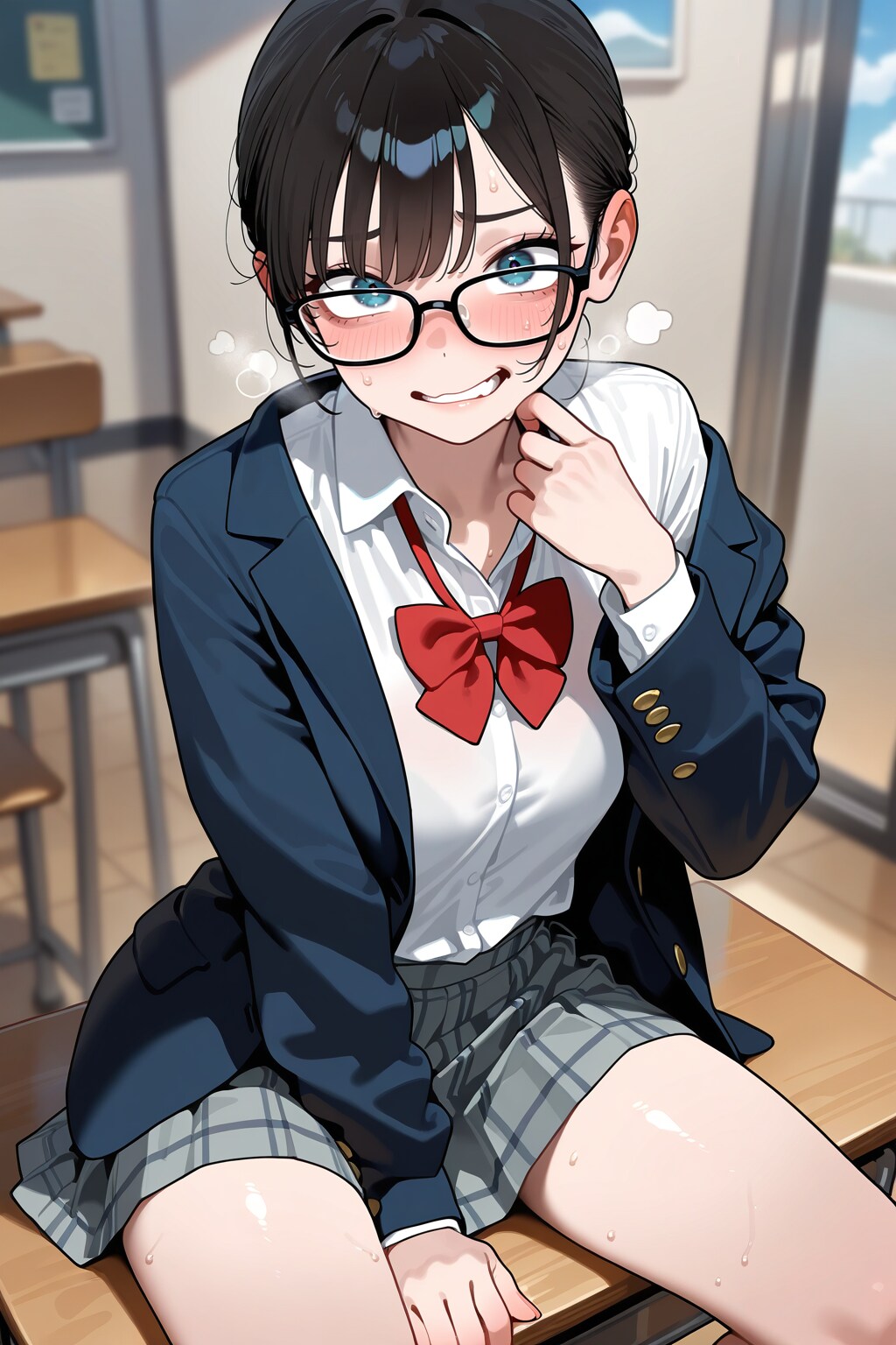 何やら焦ってる後輩ちゃん