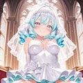 ウェディングドレスでパンチラ2 5枚目