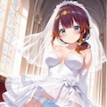 ウェディングドレスでパンチラ2 3枚目
