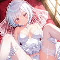 ウェディングドレスでパンチラ2 4枚目