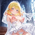 ウェディングドレスでパンチラ2 7枚目