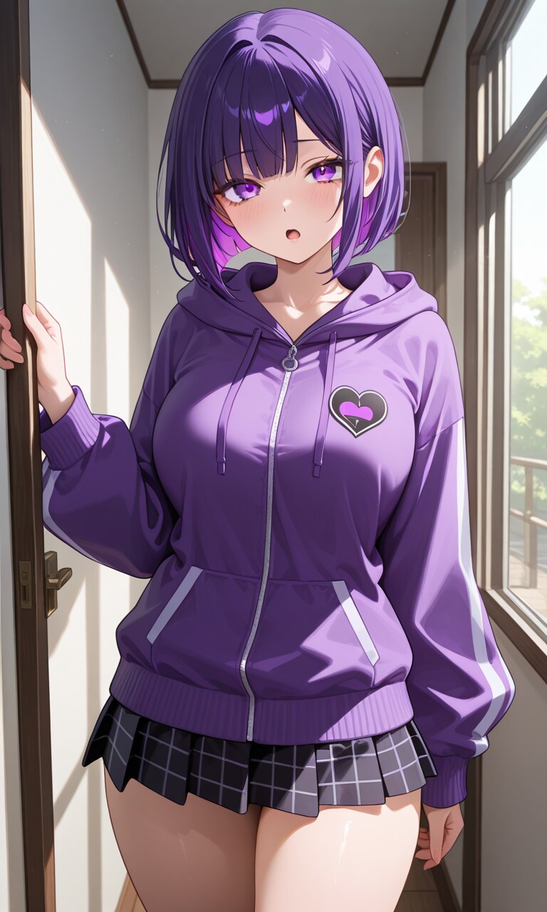 紫色が似合う女の子17