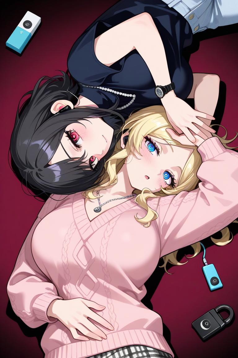 二人で同じ音楽聴きたいな | の人気AIイラスト・グラビア