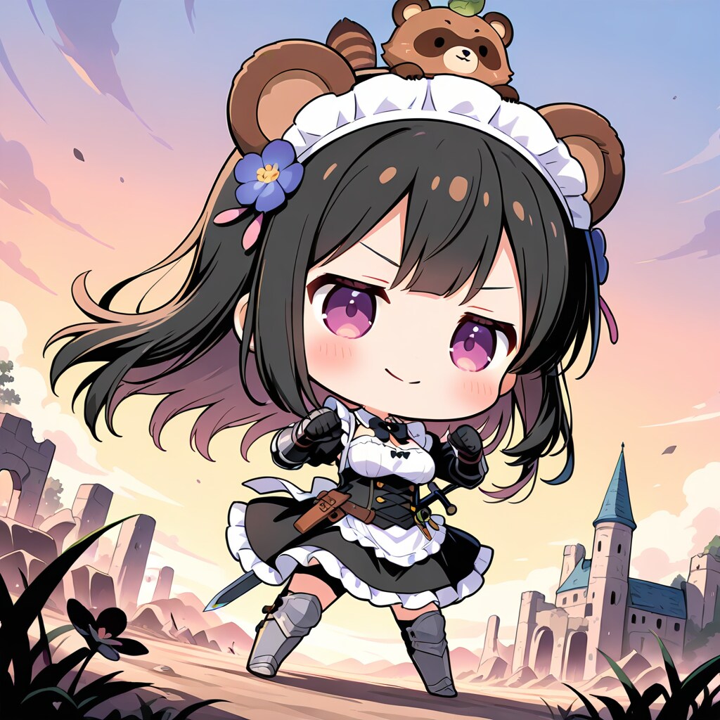 アライグマさんとくまみみナイトさん
