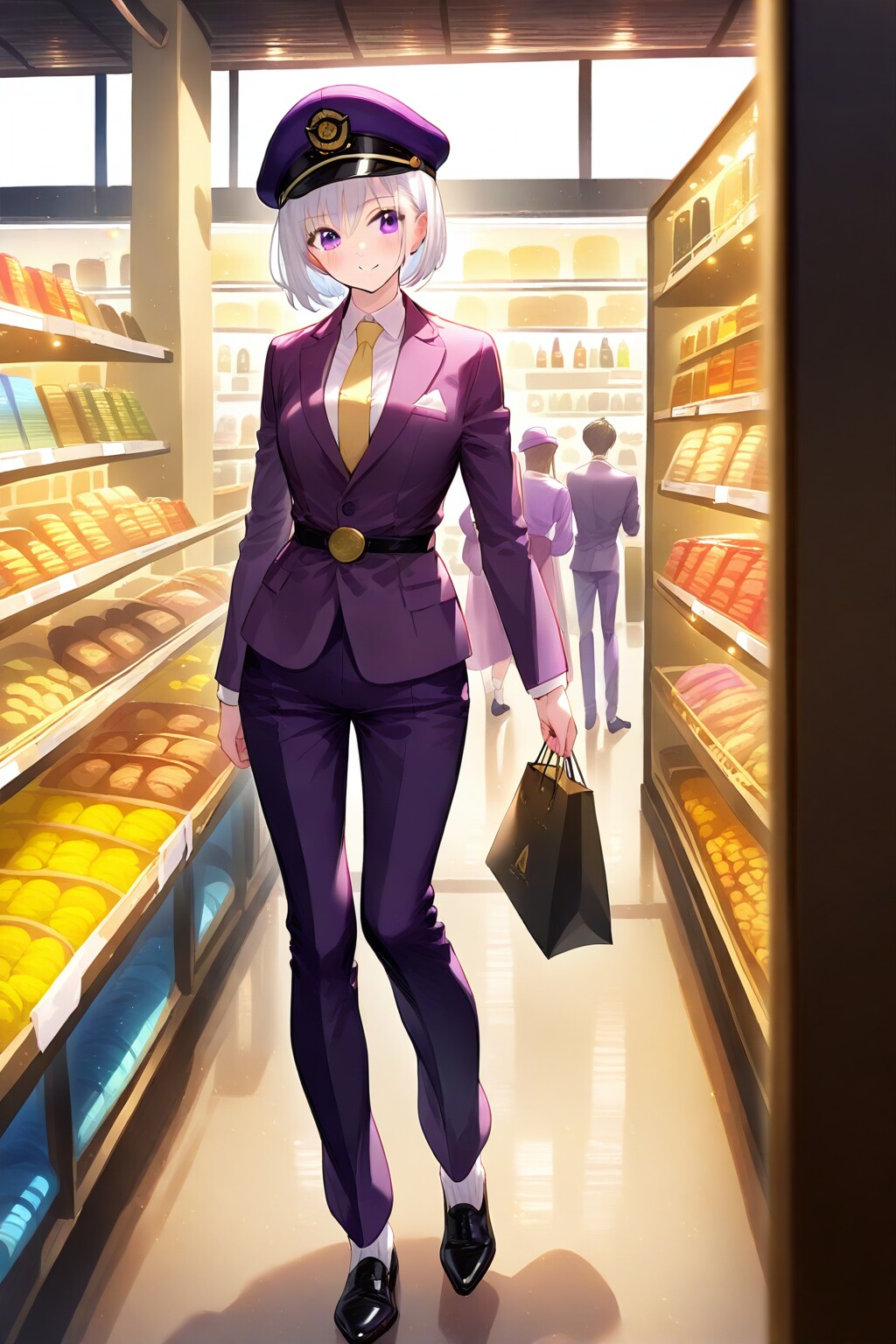 駅ナカで買い物中の弊社キャラクター【けい あいな】