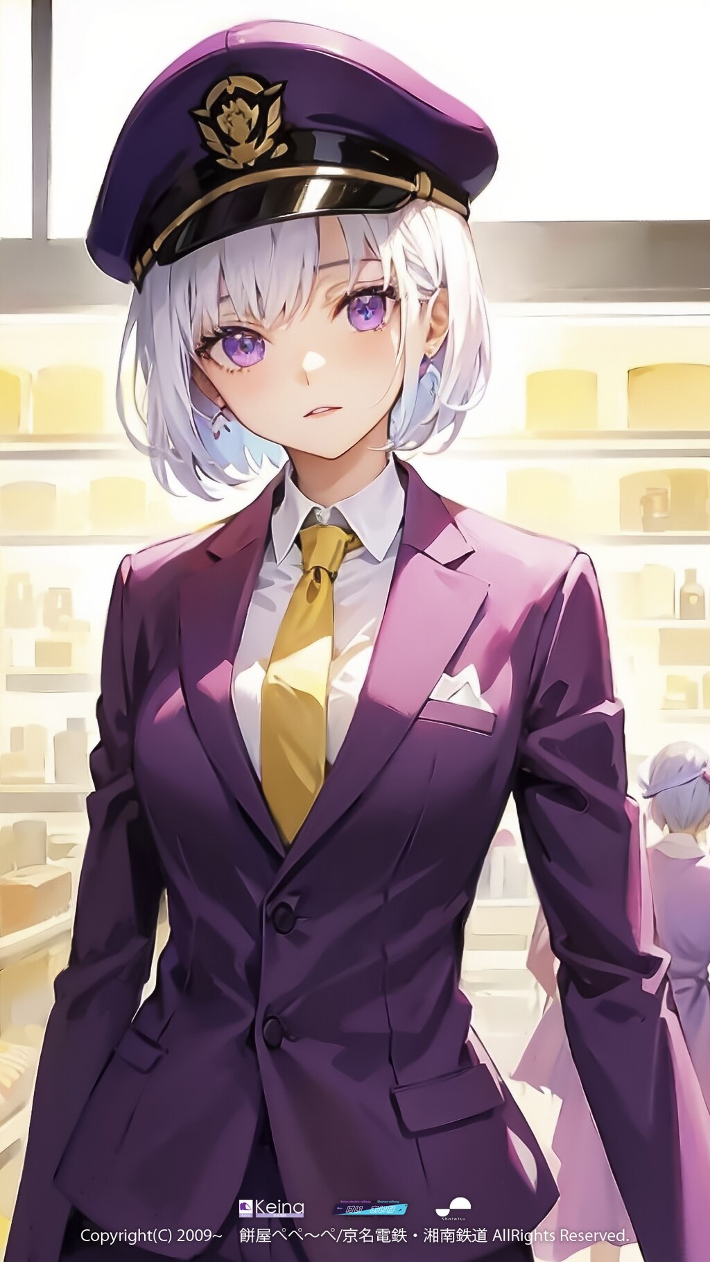 駅ナカで買い物中の弊社キャラクター【けい あいな】