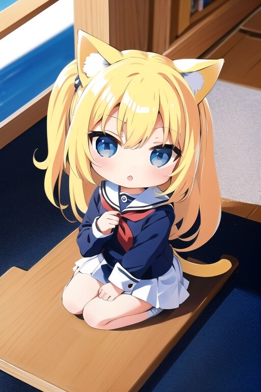 ニャニャっと小さくなったฅ( ̳• ·̫ • ̳ฅ)にゃ♡
