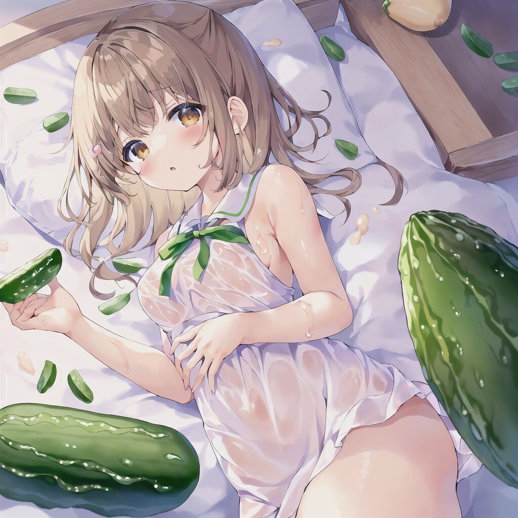 きゅうりをカットします