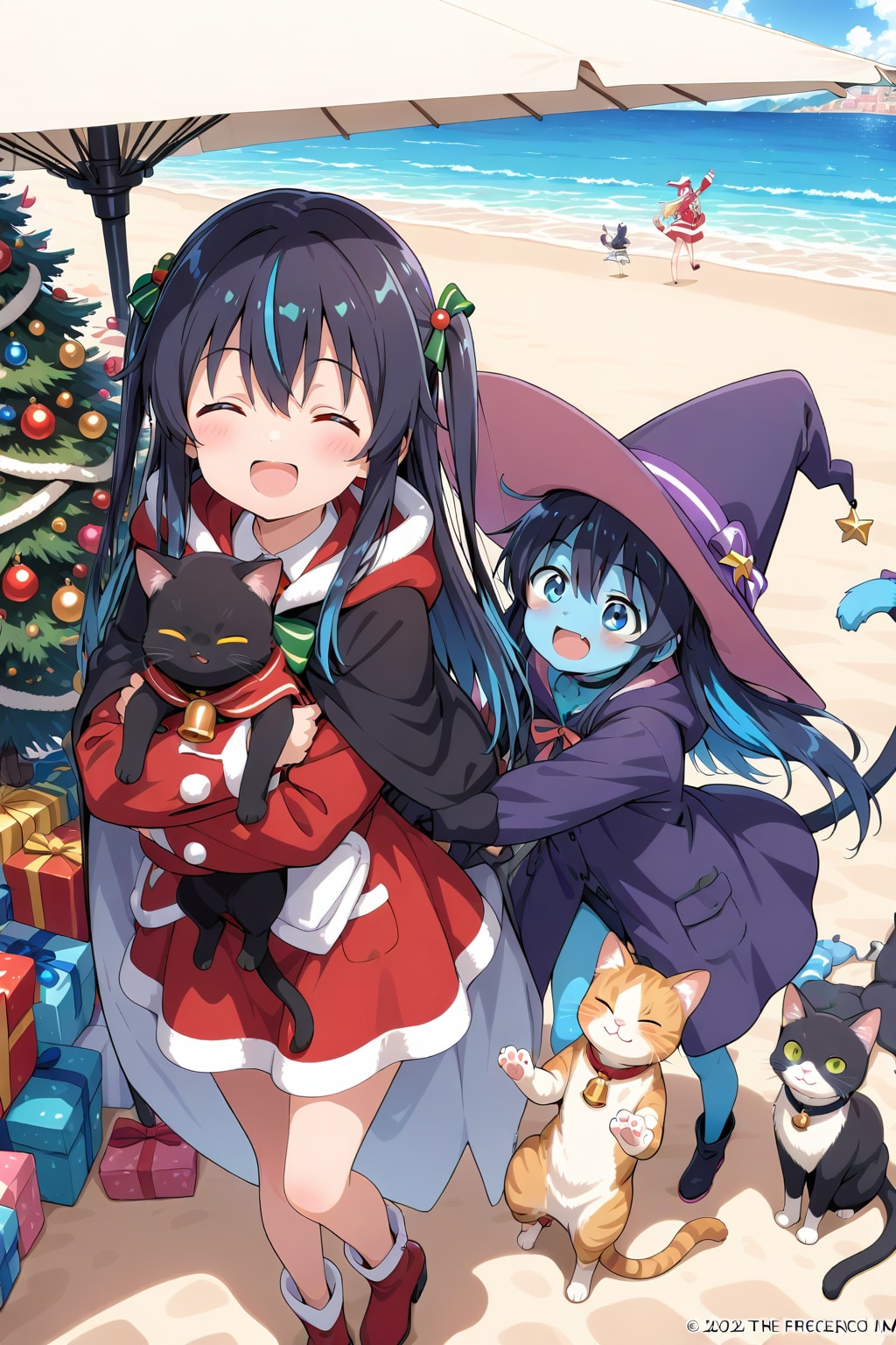 砂浜の魔女とクリスマス | の人気AIイラスト・グラビア