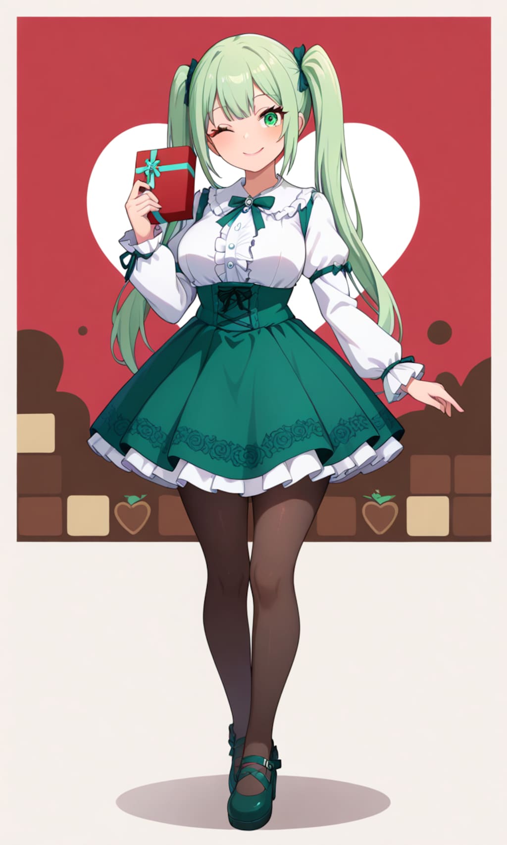 チョコミントドレスのあおいちゃん