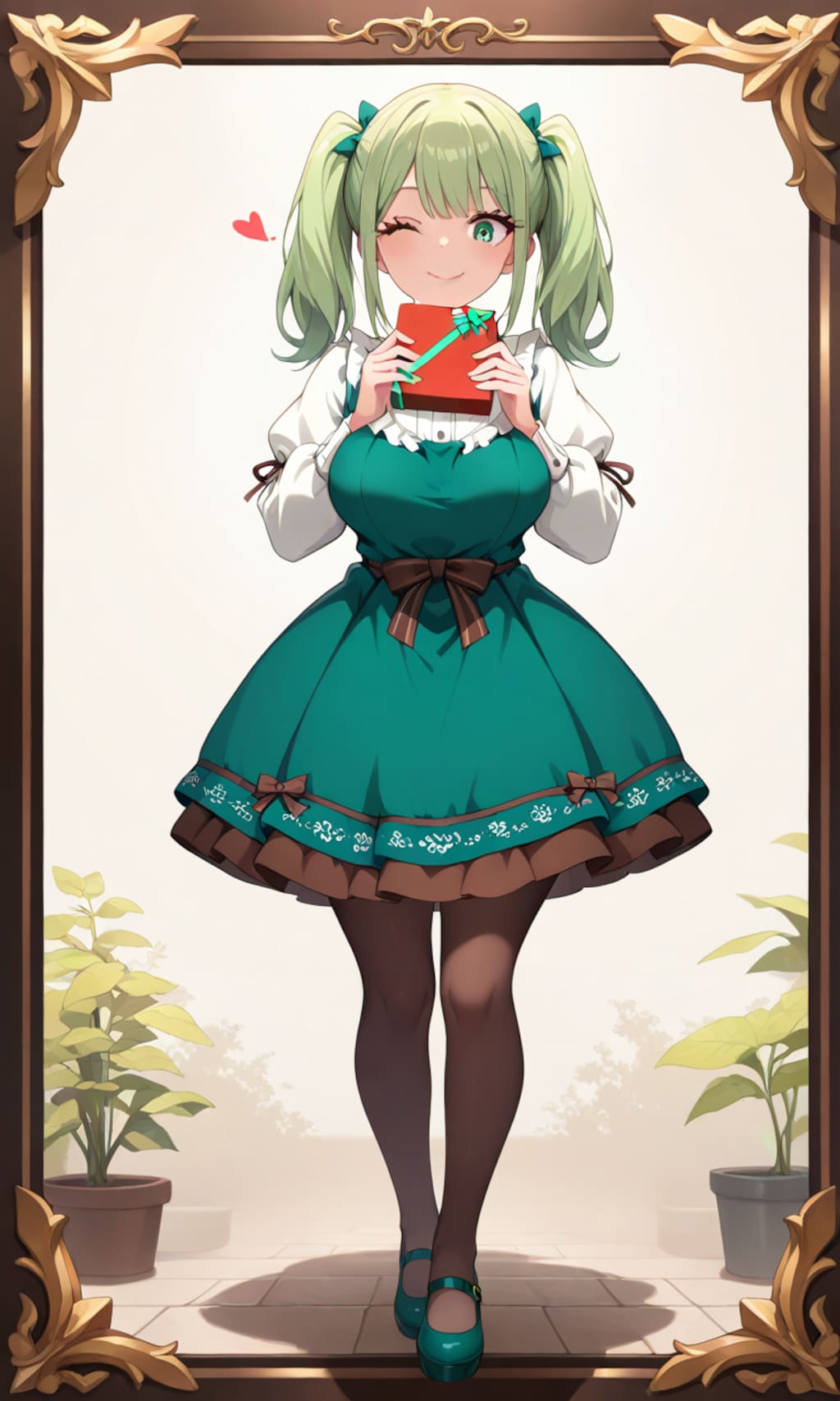 チョコミントドレスのあおいちゃん