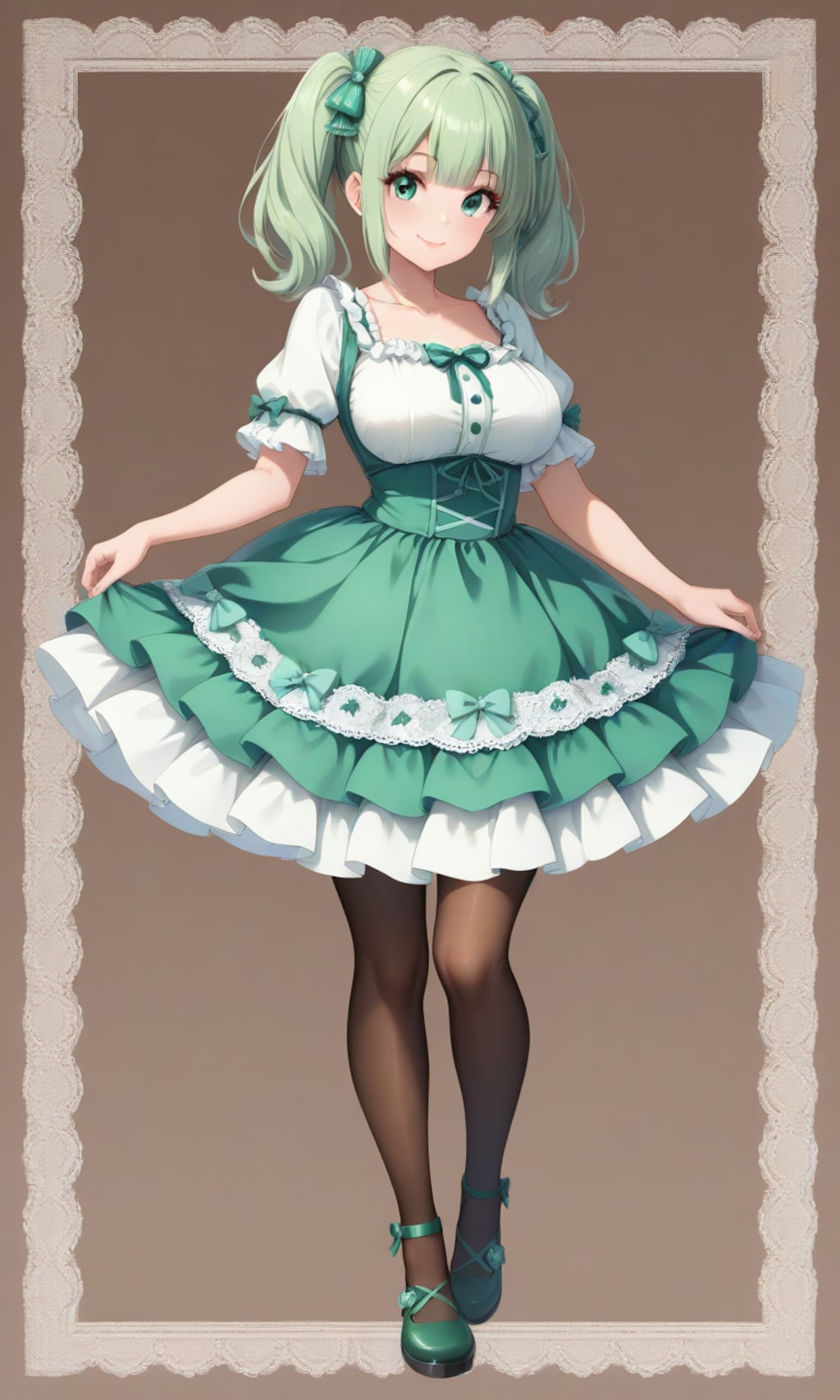 チョコミントドレスのあおいちゃん