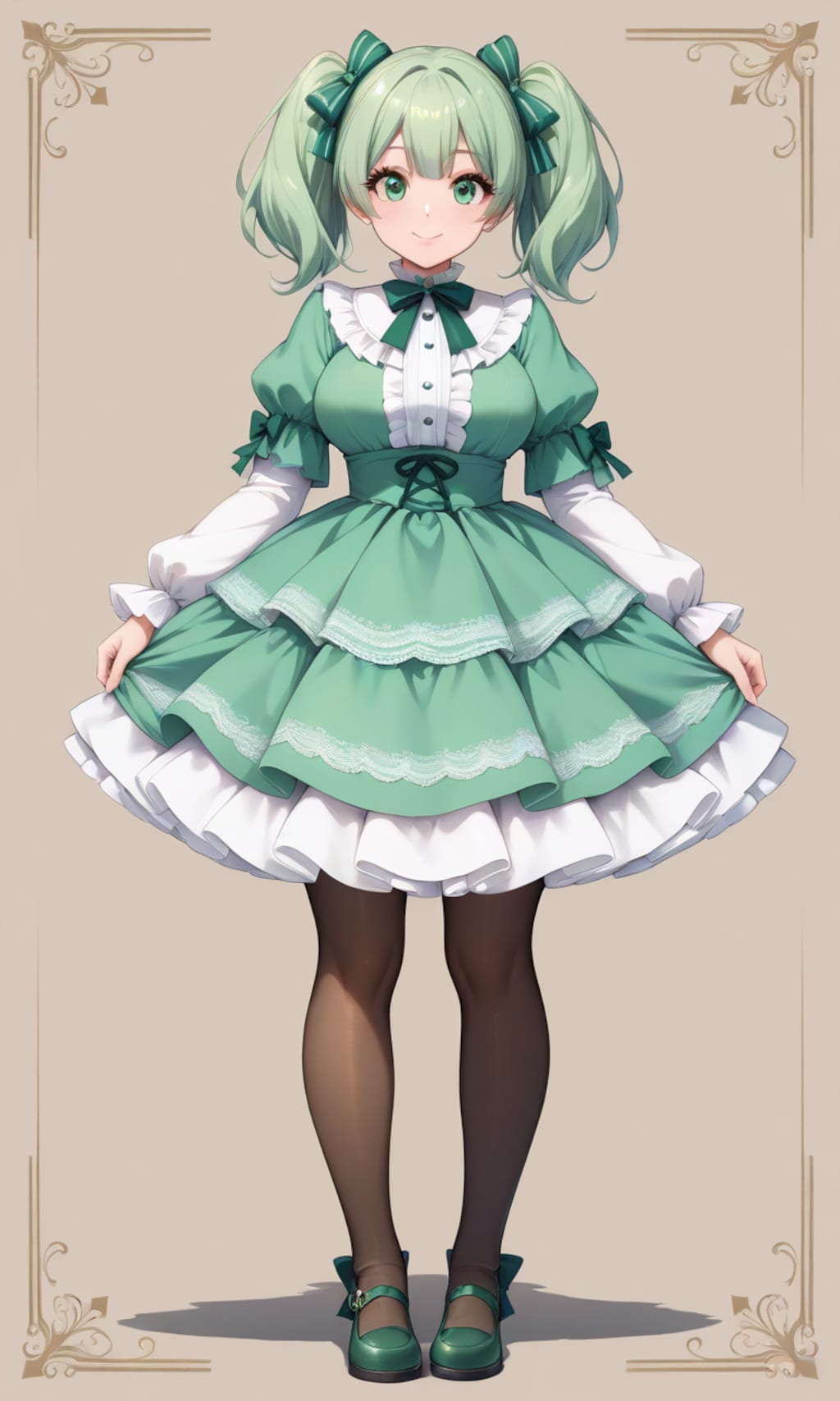 チョコミントドレスのあおいちゃん