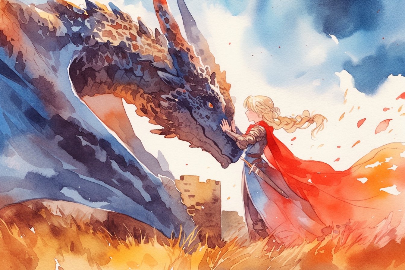 ドラゴンと少女（竜騎士）30 | の人気AIイラスト・グラビア