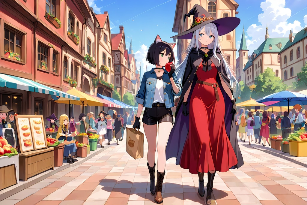 ファンタジー市場で買い出し