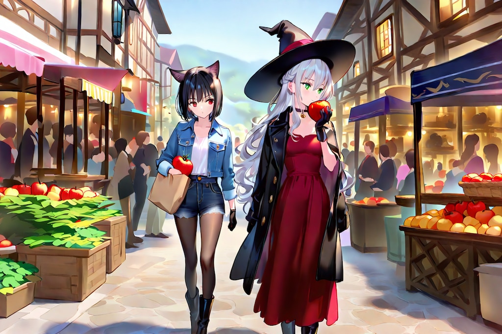 ファンタジー市場で買い出し