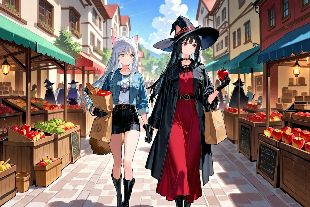 ファンタジー市場で買い出し